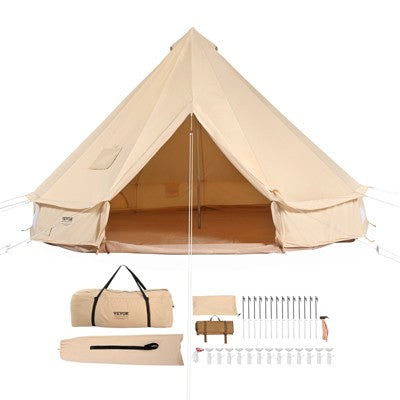 Płócienny bell tent 6 m z piecykiem